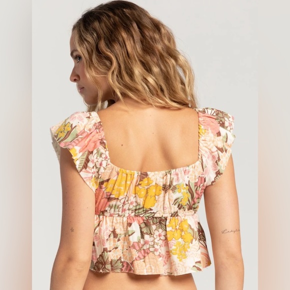 NWT - Roxy Brisa Womens Woven Top - Size L - Picture 4 of 4